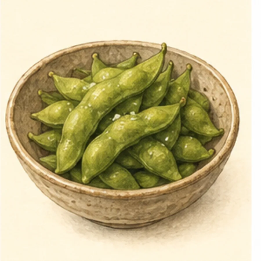 Ilustración de edamame