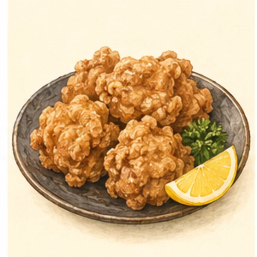 Ilustración de pollo frito