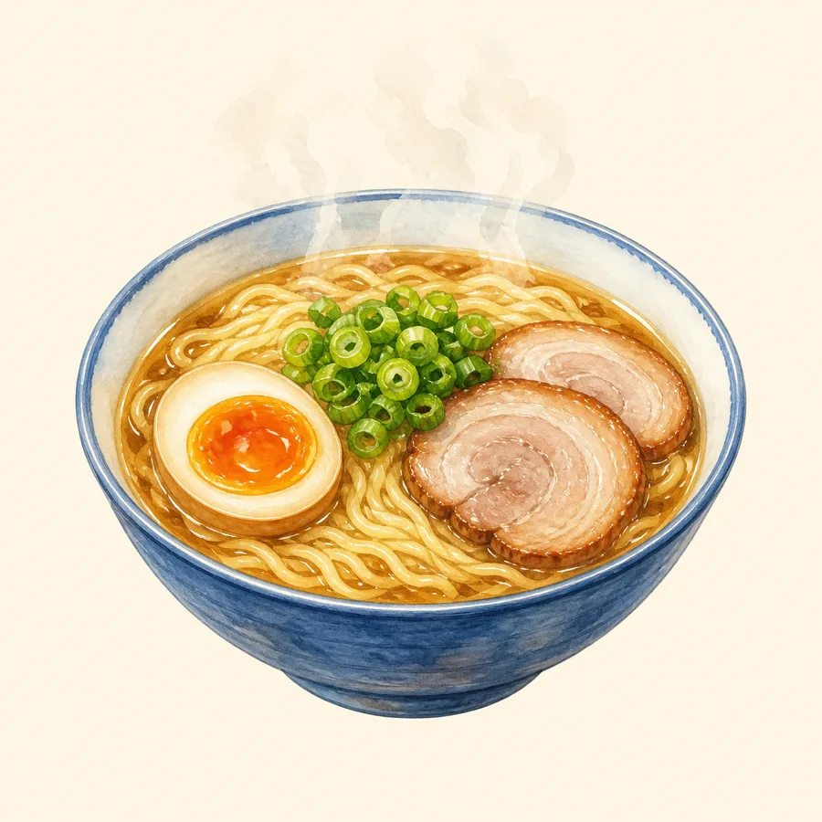 Ilustración de ramen