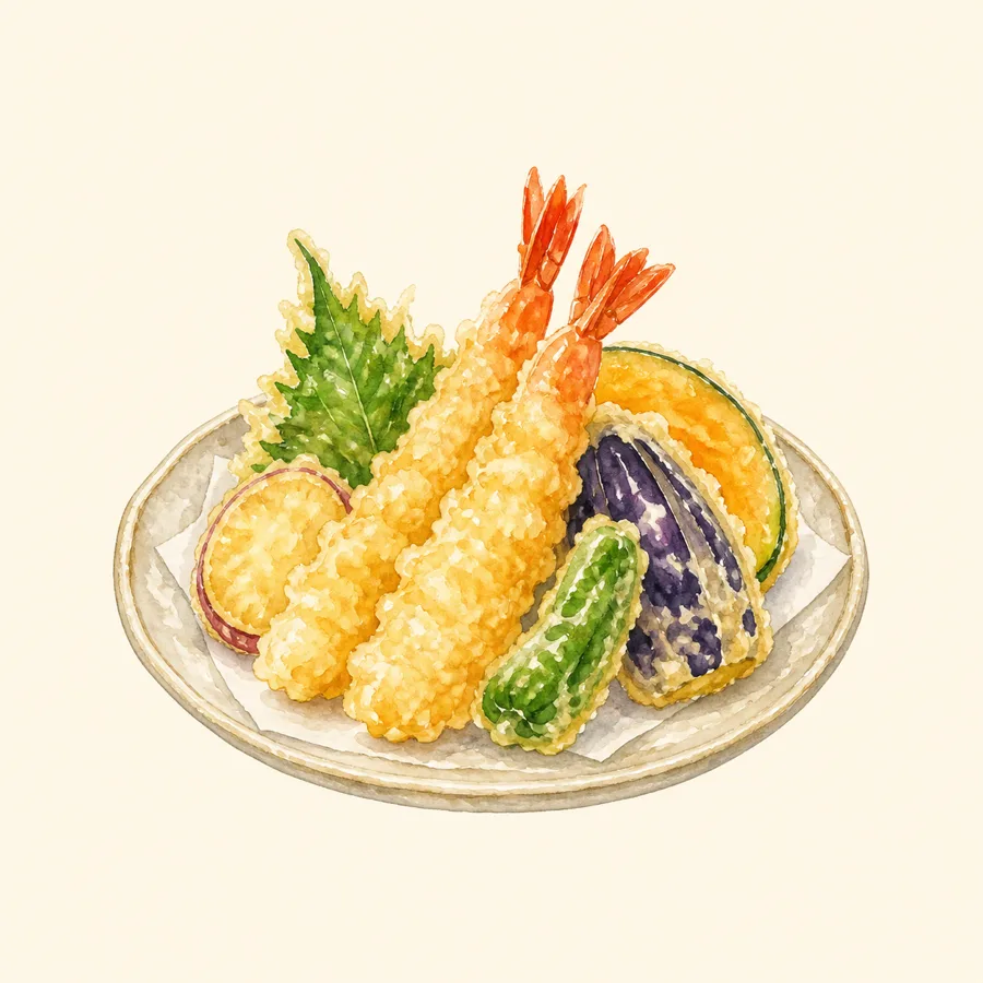 Ilustración de tempura