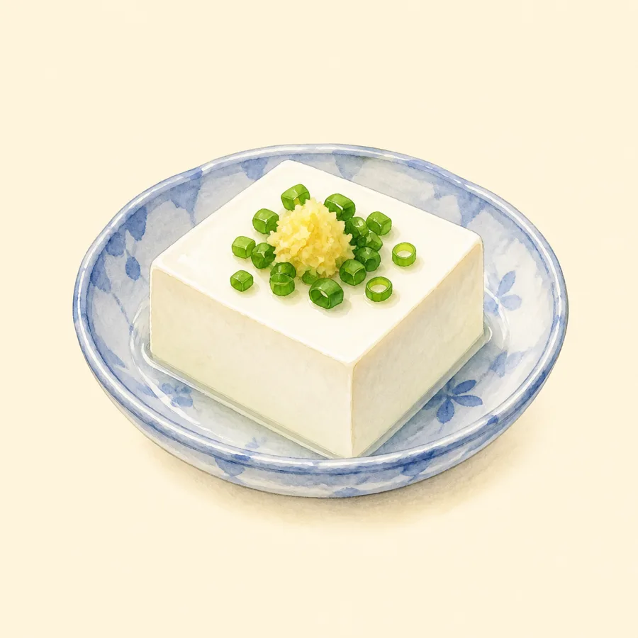 Ilustración de tofu