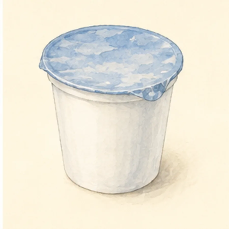 Ilustración de yogur