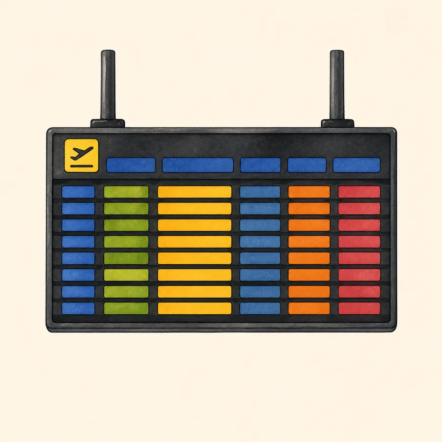 Ilustración de panel electrónico