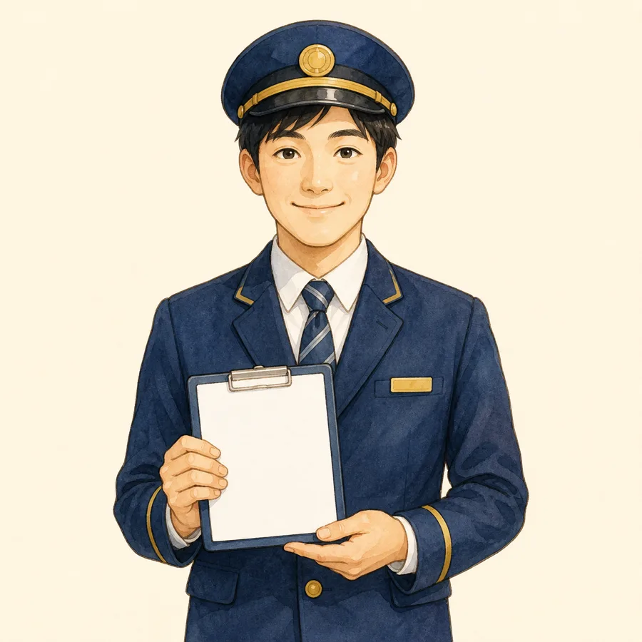 Personal de estación japonés