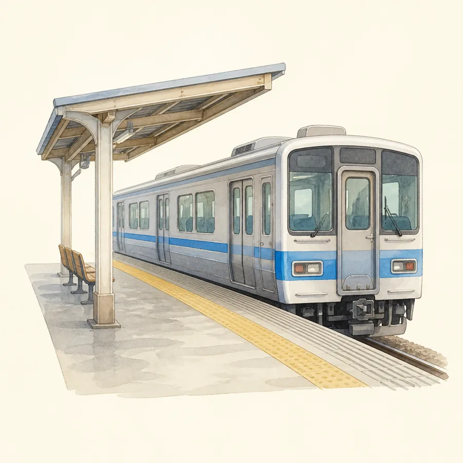 Ilustración de andén