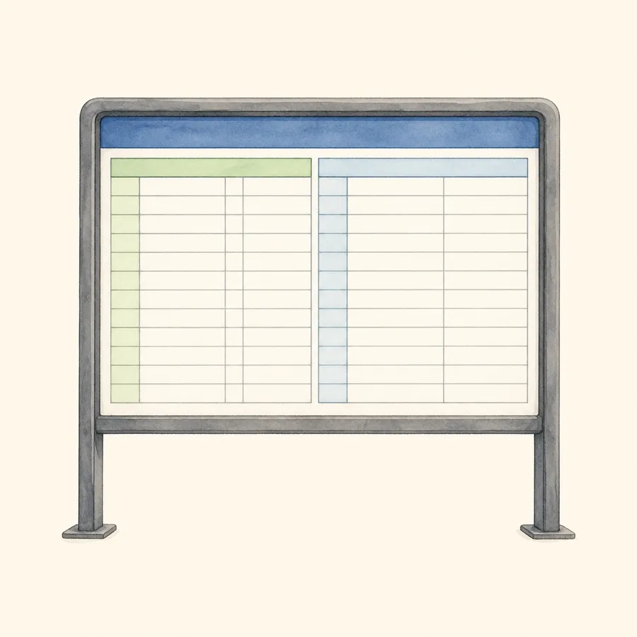 Ilustración de horario