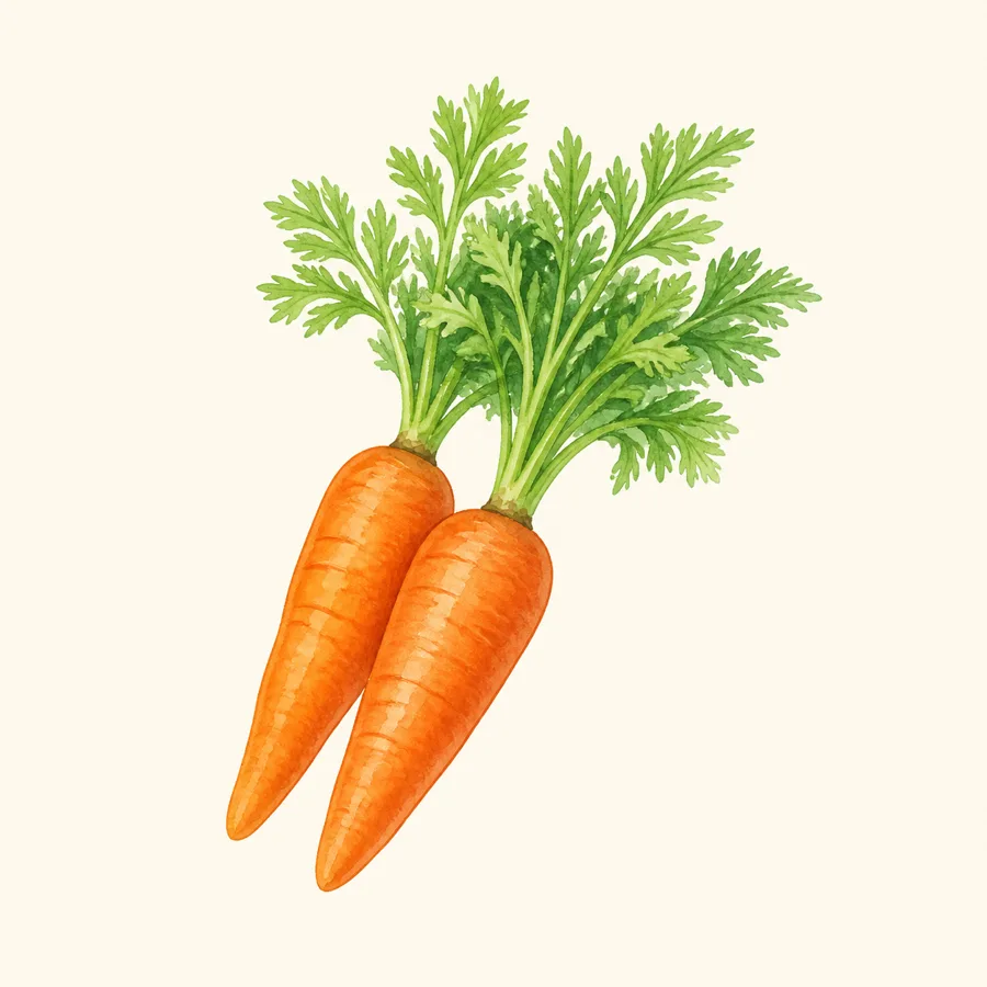 Ilustración de zanahoria