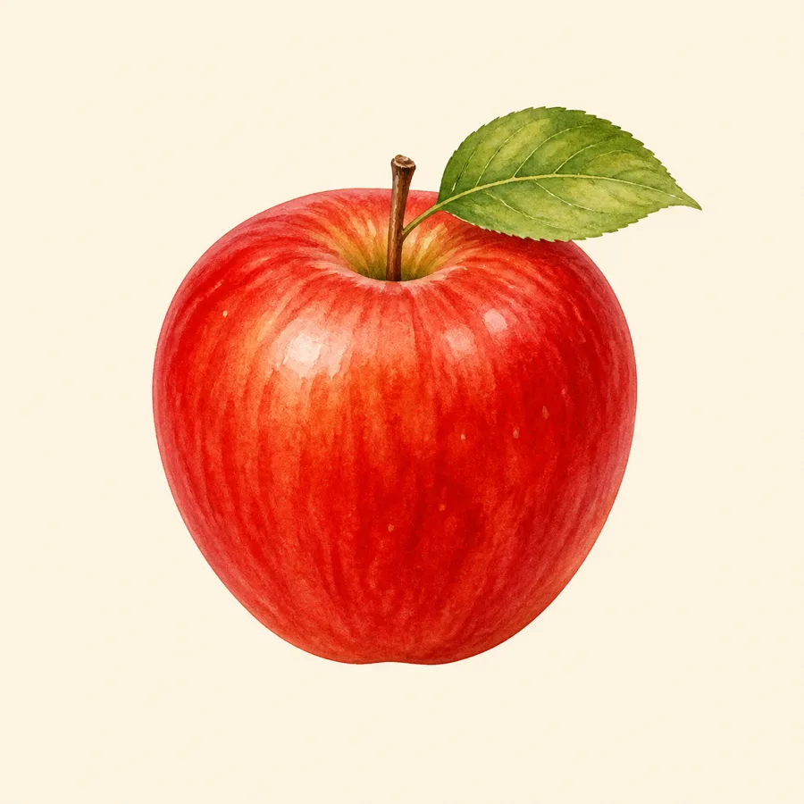 Ilustración de manzana