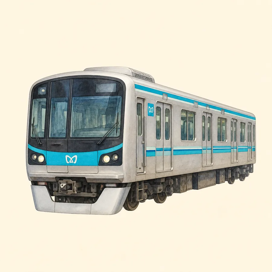 Ilustración de metro