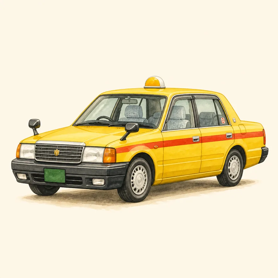 Ilustración de taxi